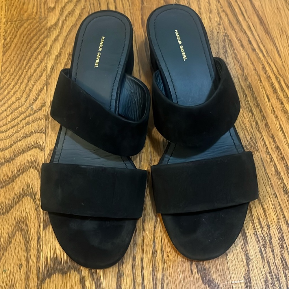 Mansur Gavriel Black Women's Slide Sandals
